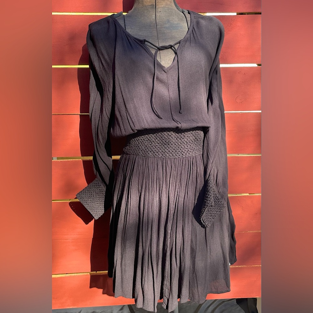 Volcom Gauze Mini Dress Longsleeve